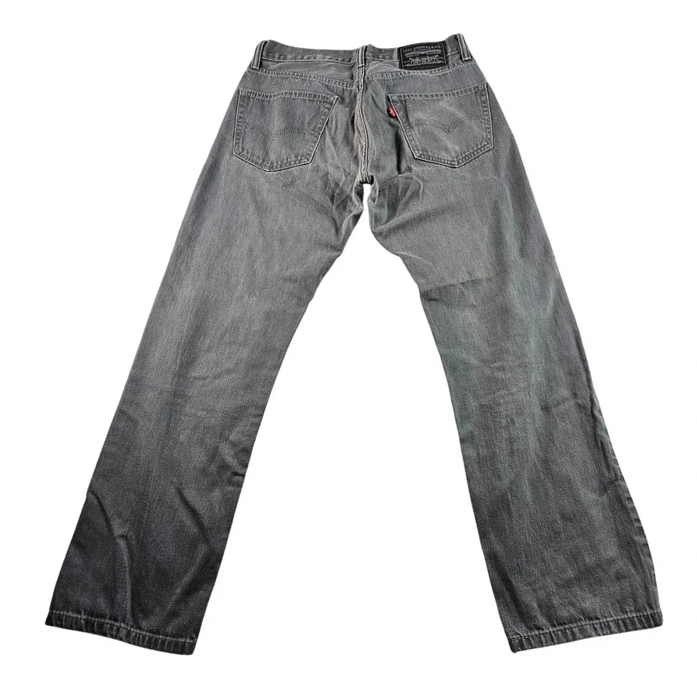 Levi Strauss & Co Straight Leg Denim Jeans Men's‎ 34x32 Gray Light Wash